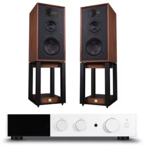 Wharfedale Linton Heritage with Stands plus Audiolab 9000A