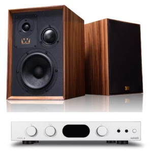 Wharfedale Super Denton Bookshelf Speaker plus Audiolab 7000A Integrated Amplifier