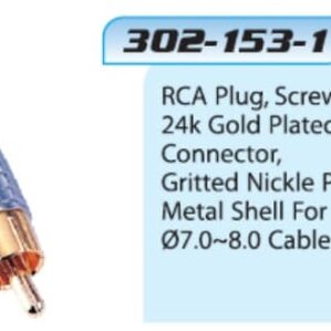DAC 302-153-1 RCA Metal Plug (4 Pieces)