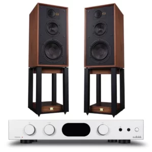 Wharfedale Linton Heritage with Stands plus Audiolab 7000A