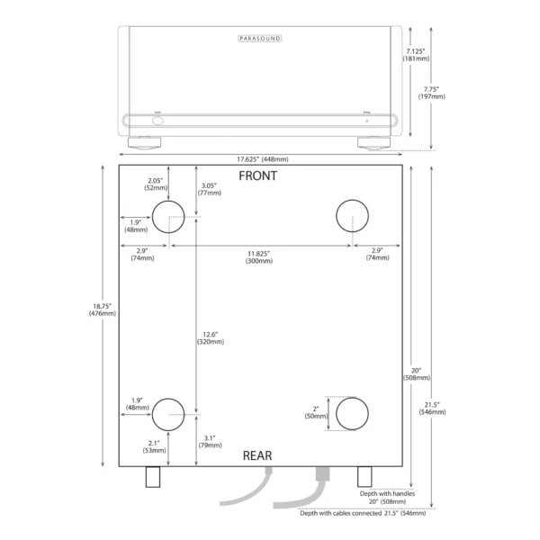 Parasound HALO A52+ Power Amplifier