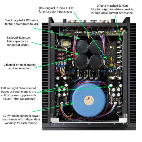 Parasound JC5 Stereo Power Amplifier