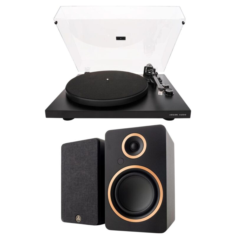 Argon Audio TT MK2 Turntable & FENRIS A5 Active Speaker Combo