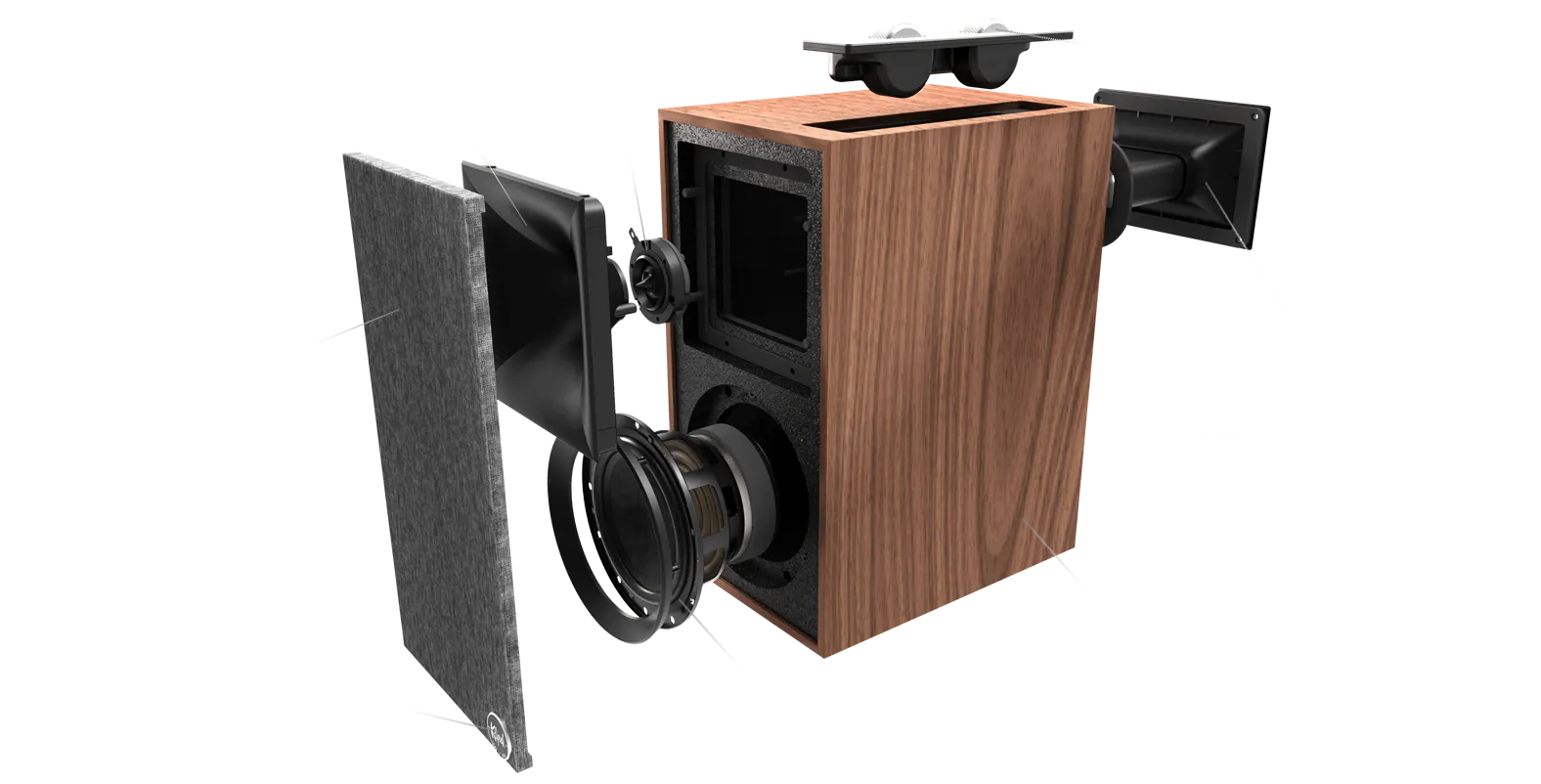 Klipsch The Fives Powered Bookshelf Speakers 3 the fives cb 7 1